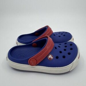 Crocs Kids Crocband II Clog Red/White/Blue C 6-7